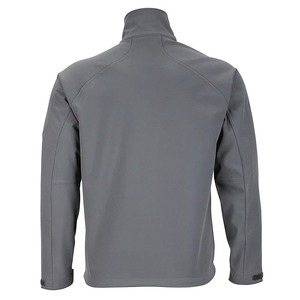 Men's <b>Soft</b> <b>Shell</b> <b>Jacket</b> Waterproof <b>Hooded</b> Winter Windproof Zip Fly Stand Collar Regular Fit Solid Color - Product Image 2