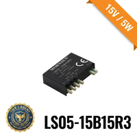 Transformador Toroidal LS05-23B15DR3 de 5W, Salida de 15V, Entrada de 85-305VAC, Aislamiento de 4000VAC, Fuente de Alimentación para Instrumentos de Prueba