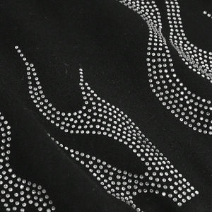Sweat-shirt à capuche en molleton de coton pour femme, hiver, avec strass, imprimé personnalisé, design surdimensionné avec cristaux scintillants - Product Image 3