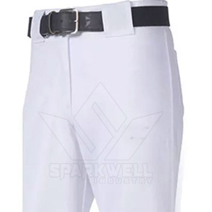 Uniforme de baseball personnalisé pour hommes, maillot bleu clair, pantalon blanc, impression par sublimation, polyester respirant, tenue d'équipe adulte SPARKWELL - Product Image 5
