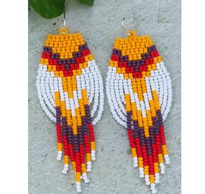 Atractivos pendientes de cuentas de cristal para fiestas y celebraciones que aportan colores llamativos y un movimiento elegante. - Product Image 6