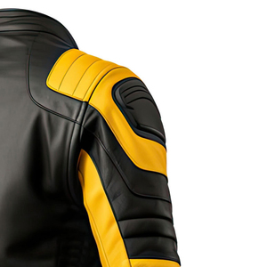 Chaqueta de Cuero Premium para Motociclistas, Impermeable, Transpirable, Protección Resistente, Ropa para Moto, Servicio ODM OEM, Color Único - Product Image 4