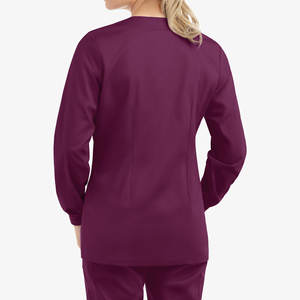 Chaquetas Quirúrgicas Personalizadas con Logotipo Propio, Chaqueta de Hospital al por Mayor con Cierre a Presión, Mangas Largas con Puños de Punto y Ranura para Bolígrafo - Product Image 2