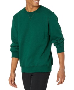 Wholesale 100% Cotton Crew Neck Men's Pullover Hoodies Slim Fit <b>Sweatshirts</b> with Custom Embossed Print Winter Fleece Fabric - Product Image 3