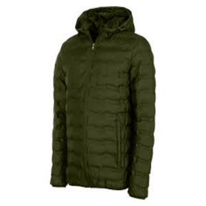 Men's Hooded Puffer Jacket Thick Warm Winter Coat Zipper Closure Solid Color Casual Style Windproof Polyester <b>Wadding</b> - Product Image 6