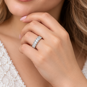 Anillo de Compromiso de Diamante Moissanite de Corte Ovalado, Plata de Ley 925, Hecho a Mano, Joyería para Propuesta de Matrimonio - Product Image 3
