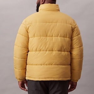Chaqueta Acolchada de Plumón con Cuello Alto para Hombre, Abrigo Casual de Invierno Cálido y Acolchado, Chaqueta de Burbujas con Cuello Alto para Hombre - Product Image 2