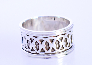 Top <b>Indian</b> Supplier New High Quality 100% Pure 925 Sterling Silver Geometric Band <b>Ring</b> Classic Unisex Everyday Wear Fine Jewelry - Product Image 3