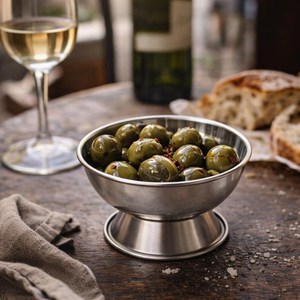 Tazón metálico de grado alimenticio, tazón para servir en bodas, tazón metálico para banquetes, tazón para comidas elegantes, tazón metálico para aperitivos, tazón para servir, utensilios de cocina - Product Image 5