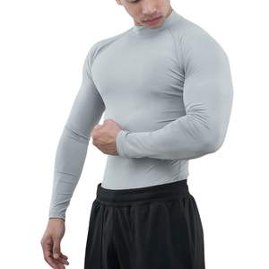 Camiseta Deportiva de Compresión para Hombre, Color Sólido, Personalizada, al por Mayor, Manga Corta, Secado Rápido, para Correr, Entrenamiento, Gimnasio, Atletismo - Product Image 5