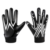 Guantes de fútbol americano personalizados Guantes de receptor de fútbol Guantes de fútbol americano con agarre de látex