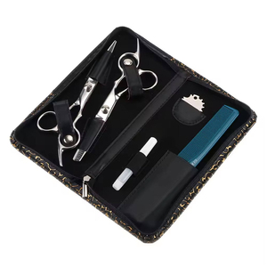 Kit de ciseaux de coiffure, ensemble de ciseaux de barbier avec peigne et pinces, kit de barbier professionnel, ensemble de ciseaux de coiffure - Product Image 4