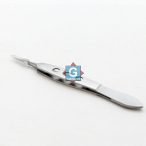 Pinzas quirúrgicas rectas para iris, kit quirúrgico Bishop Harman, pinzas delicadas de 8.5cm, fijación manual dentada - Product Image 5