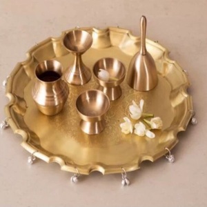 Quemador de incienso de latón artesanal para Diwali, decoración de mesa con forma de árbol, adorno para ceremonias religiosas y festivales en el hogar, con placa posterior de metal creativo. - Product Image 2