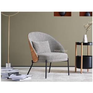 Fauteuil Eamy de qualité commerciale, vente en gros, assise confortable, type une place, dossier en contreplaqué, pieds en acier thermolaqué, OEM - Product Image 3