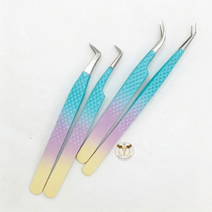 Pinzas de Precisión para Extensión de Pestañas, de Acero Inoxidable de Grado Quirúrgico, Agarre Fuerte y Duradero, 45 Grados - Product Image 2