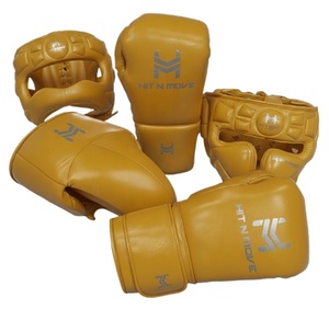Kit de boxe personnalisé Hit N Move avec casque de sécurité haut de gamme et protège-glande de soutien, conçu pour l'entraînement - Product Image 3