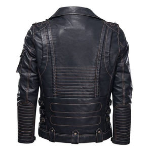 Veste en cuir pour homme, fabrication directe d'usine, vestes en cuir pour homme, hiver 2026 - Product Image 6