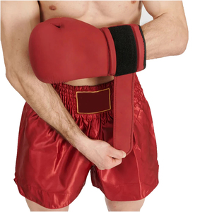 Shorts de boxe décontractés pour hommes, personnalisés, de haute qualité, respirants, en toile, taille haute, avec cordon de serrage, services OEM, pour adultes, en polyester lavé - Product Image 2