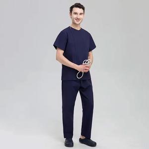 Ensemble unisexe de blouse et pantalon de travail médical en tissu tricoté Spandex/Polyester, détecteur d'aiguilles, lavable, uniformes médicaux - Product Image 2