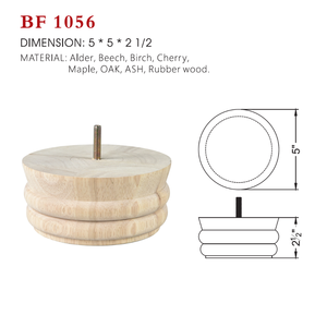 Pata de Mueble de Madera Maciza de Base Ancha para Sofá, Cama o Mesa, Resistente, Diseño Tradicional, Fácil Instalación, Personalizable OEM - Product Image 6