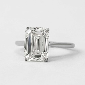 Anillo Solitario de Diamante Cultivado en Laboratorio de 4.00Ct, Corte Brillante, VS1, Oro Blanco de 14K, Certificado IGI, Joyería Fina Clásica para Compromiso o Boda - Product Image 2