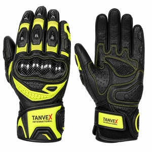 Gants de moto sportifs personnalisés, très demandés, pour motocross, conduite tout-terrain, en cuir imperméable, compatibles écran tactile, doigts entiers - Product Image 2
