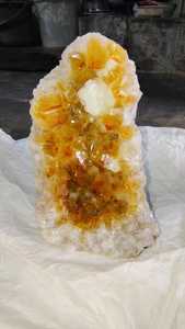 Géode de citrine jaune naturelle de haute qualité, cluster de géodes brutes de la meilleure qualité, cluster de géodes minérales Druzy, vente en gros - Product Image 4