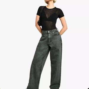 OEM Manufacturer of Denim Jeans Pant for Women Custom Made Logo and Design High Quality Women's Denim Jeans Pants - Product Image 2