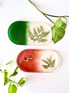 Bandeja Organizadora Decorativa Hecha a Mano de Resina para Mesa de Centro, Baño y Escritorio de Oficina - Product Image 1