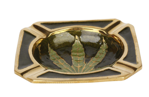 Cendrier carré en laiton, élégant et vintage, en métal, pour la maison et le bureau - Product Image 5