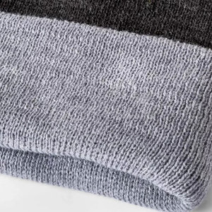 Solid Color 100% Wool Jacquard Knitted Winter Beanie <b>Hats</b> Custom Style Unisex Casual High Quality - Product Image 6