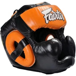 Protector de cabeza de cuero de Gel de cara completa profesional de alta calidad para hombres y mujeres para boxeo MMA y entrenamiento de Muay Thai - Product Image 1