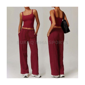 Conjunto deportivo de dos piezas para mujer, chándal con cremallera y manga larga, ropa deportiva - Product Image 3