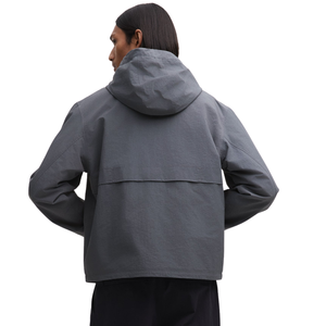Veste coupe-vent en nylon imperméable personnalisée, légère, à capuche, pour l'extérieur, coupe-vent, vêtements décontractés streetwear, OEM - Product Image 2
