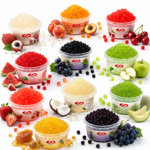 Taiwan KEIFU 500g Cantaloupe Popping <b>Boba</b> Ready to Eat Juice Pearls for Iced Tea <b>Bubble</b> Tea Ingredients - Product Image 1