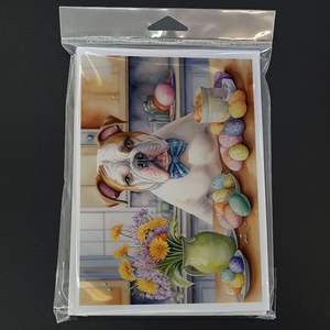 การ์ดอวยพรอเมริกันบูลด็อกขนาด5x7แปลกๆการ์ดเปล่า8ใบพร้อมซองจดหมายสำหรับตกแต่งอีสเตอร์ - Product Image 3