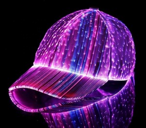 Hot Sale New LED Fiber Optic <b>Light</b>-Up Baseball Cap Casual Summer Button Hip-Hop Bar <b>Disco</b> <b>Party</b>-Couple Rave Music Festival - Product Image 2