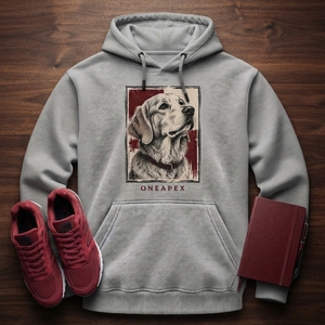 Custom Gray <b>Dog</b> Graphic Pullover <b>Hoodie</b> Mens Casual Streetwear Hooded Sweatshirt Animal Print OEM ODM Wholesale Apparel - Product Image 4