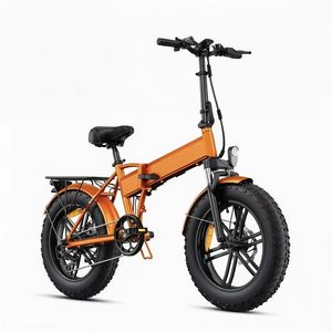 48V 13Ah Lithium Battery Carbon Steel Frame 20*4 Fat Tire Folding Bike Front/Rear Disc Brakes 7 Speed Brushless 250W <b>Electric</b> - Product Image 2