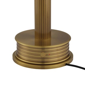 Lámpara de Mesa Moderna de Latón Dorado con Pantalla de Lino, Elegante Iluminación Decorativa para Dormitorio y Sala de Estar - Product Image 4