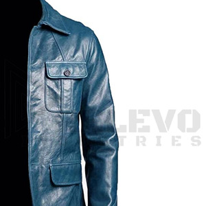 Chaqueta de Cuero para Hombre, Estilo Motero, Moda Urbana, Abrigo de Invierno de Alta Calidad, Fabricante OEM al por Mayor - Product Image 6
