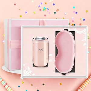 Set de Regalo de Lujo para el Cuidado Personal, Taza de Café de Acero Inoxidable 316 y Antifaz para Mujer, Regalos para las Fiestas - Product Image 1