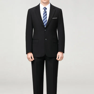 Trajes de Negocios para Hombre de Alta Gama, Estilo Italiano, TR 240g, Transpirables, con Spandex/Nylon, Antiarrugas, de Secado Rápido, Cuello en V, con Botones - Product Image 5