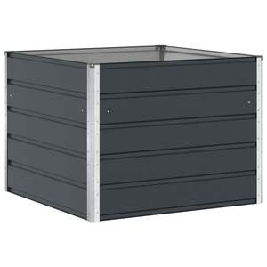 Maceta de Acero Antracita 100 x 100 x 75 cm, Macetas y Jardineras - Product Image 2