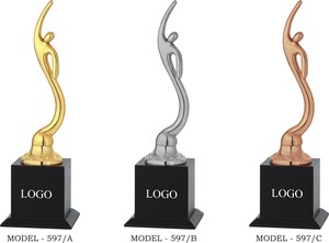 Elegant Metal <b>Trophies</b> Premium Quality Achievement Awards For Corporate Office Recognition Sports Events And Celebrations - Product Image 2