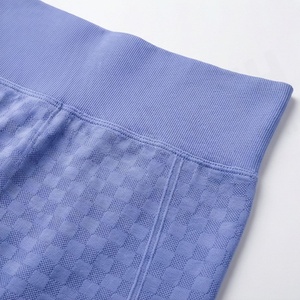 Ensemble de yoga d'été pour femmes, deux pièces, sans couture, soutien-gorge sexy, short taille haute, tenue de sport, hauts de sport - Product Image 5