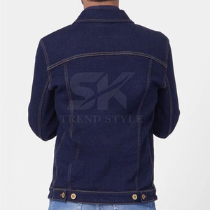 Factory Manufacture New Arrival <b>Long</b> Sleeve <b>Men</b> Jeans <b>Jacket</b> Customized Wholesale <b>Men</b> Jeans <b>Jacket</b> - Product Image 4
