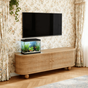 Mobile TV/Porta TV Moderno di Lusso Personalizzabile con Pannello Estensibile Stile Legno per Soggiorno, Ingresso, Casa di Campagna - Product Image 2