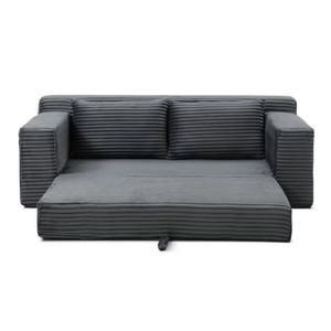 Convertible Foldable Floor <b>Sofa</b> <b>Bed</b> with 2 Pillows, Boneless Upholstered <b>Sofa</b> for Apartment, Living Room & Guest Room - Product Image 6